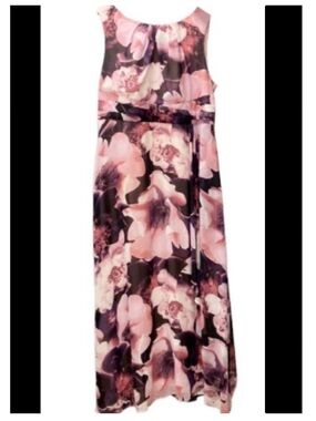 Sangria Ink Floral Maxi Dress… perfect for tall women!!! Plus Size 18m